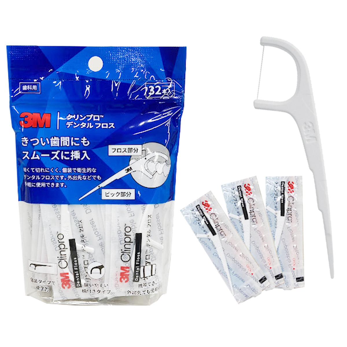 3M クリンプロ デンタルフロス(個装タイプ)32本入
