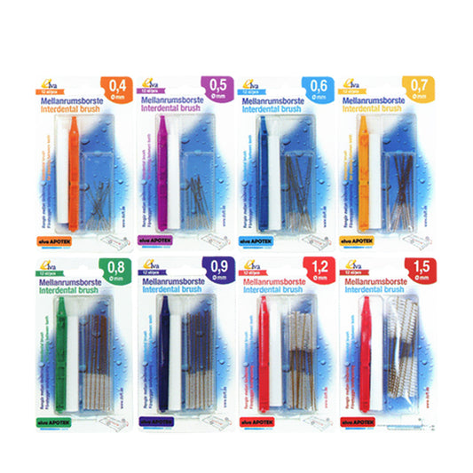 【0.7mm：5/23入荷予定】エルバ アポテック 歯間ブラシ ELVA APOTEK 12本入 × 1個