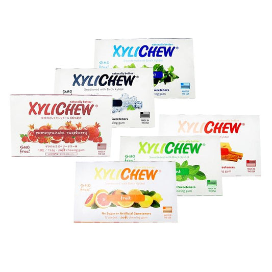 ◆キシリトール100%◆Xylichew（キシリチュウ）粒ガム ブリスターパック（12粒）